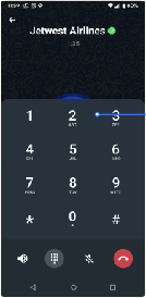 Teclado de marcación DTMF en la aplicación cliente